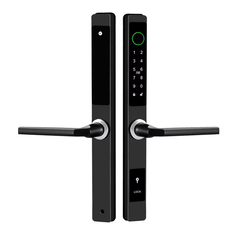 Waterproof Smart Lock – Fingerprint, Password & Card Access for Sliding Doors